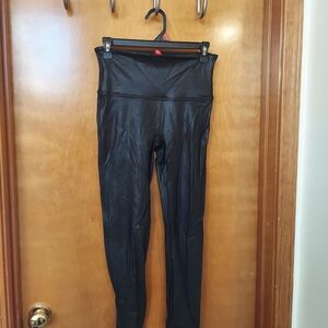 Black Faux Leather Leggings